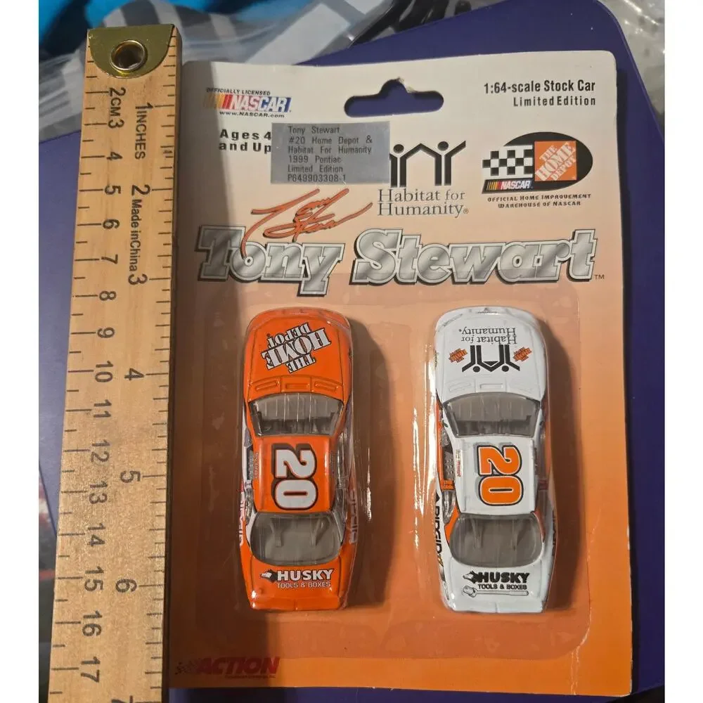 1999 Tony Stewart 20 Home Depot Habitat Humanity NASCAR Diecast 2-Car NEW SEALED